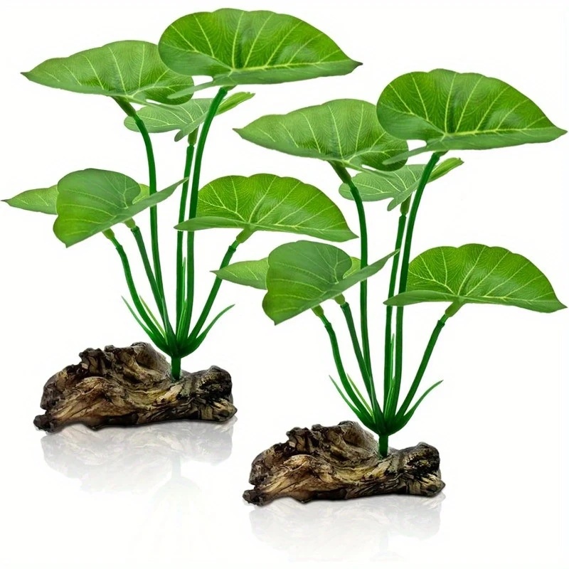 Planted Aquarium Maintenance - 1pc plantas de aquário artificiais folhas