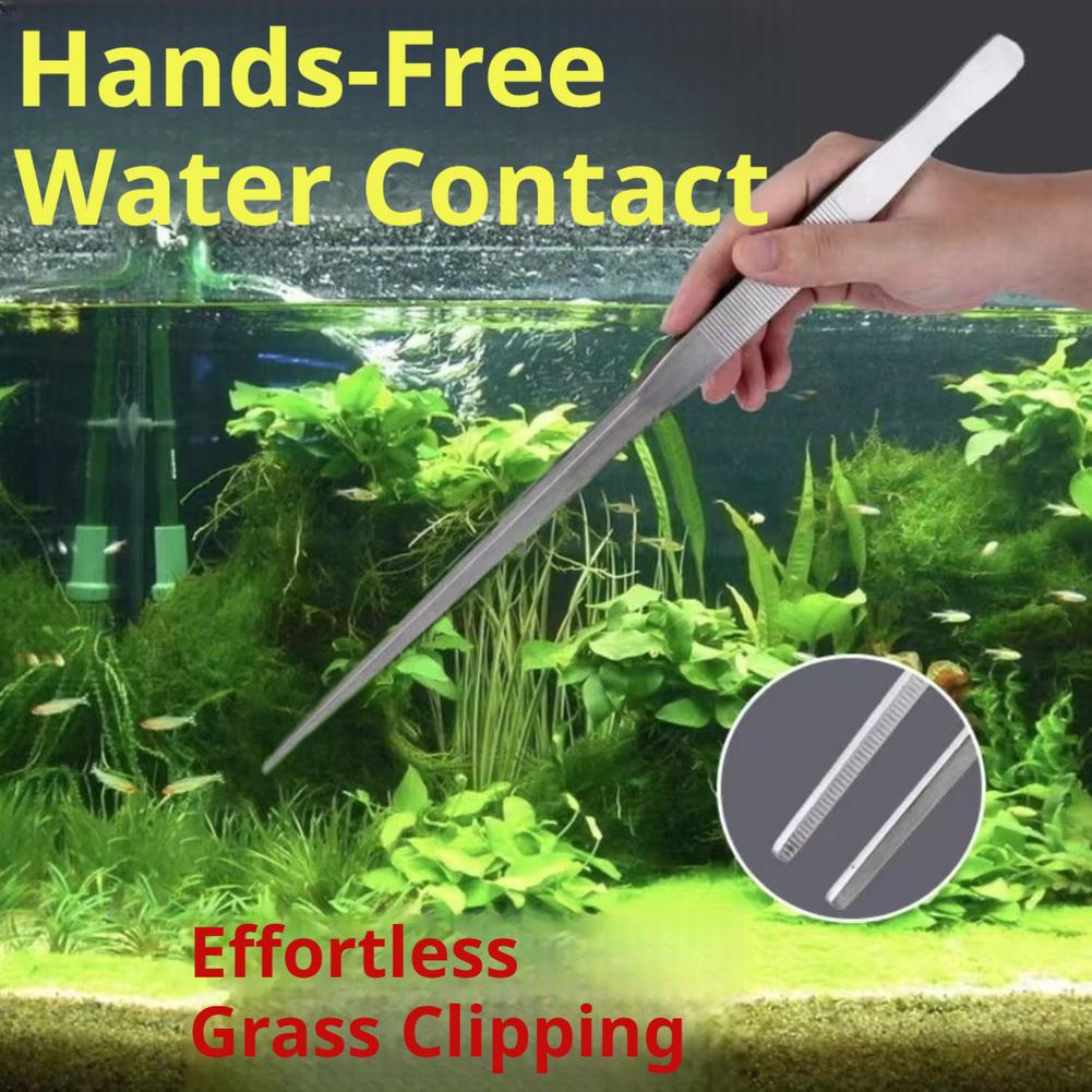 Planted Clip Tweezers - Pinça de Aço Inoxidável para Aquário,