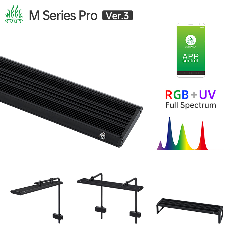 Aquarium Plant Grow Light - Luminária LED RGB UV para Aquário