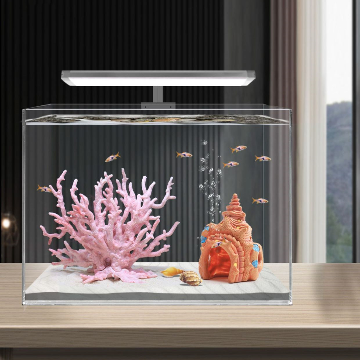 Tanque de peixes aquascape sim - Planted Aquarium Hard Water avaliação e preço