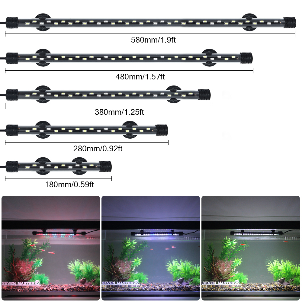 Luz de aquário led planta cres - Aquarium Plant Grow Light avaliação e preço
