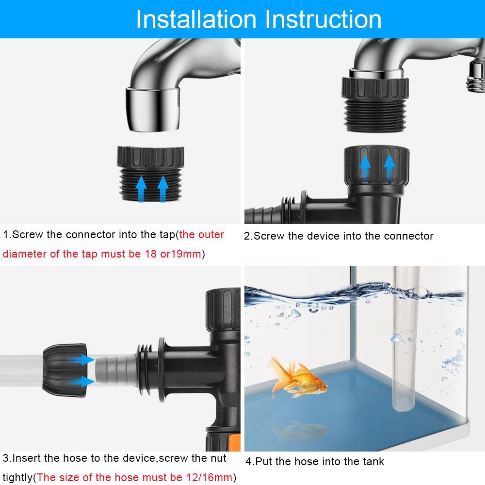 Trocador de água de aquário se - Planted Aquarium Tools avaliação e preço