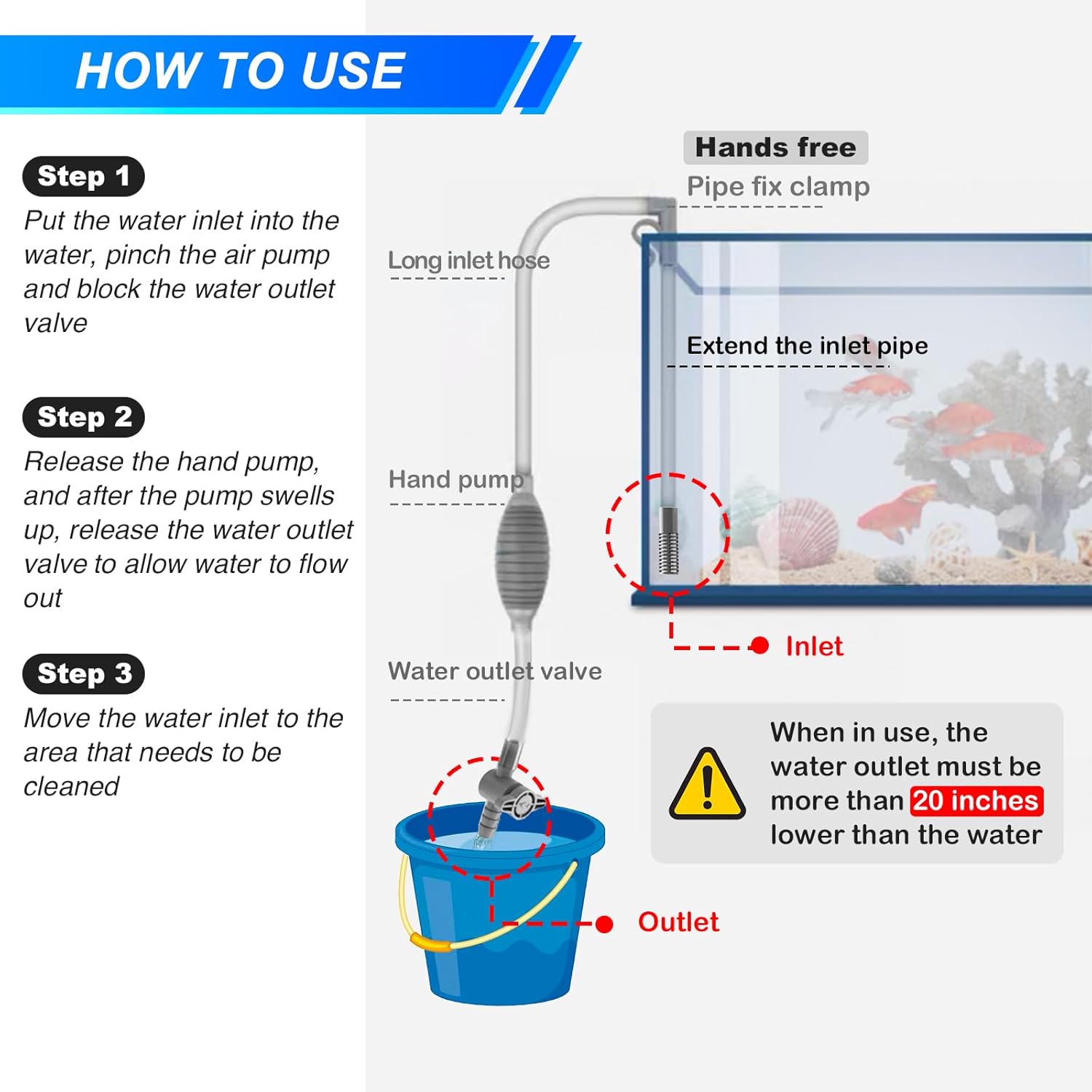 Grande Aquário Sifão Kit De Fe - Planted Aquarium Tools avaliação e preço