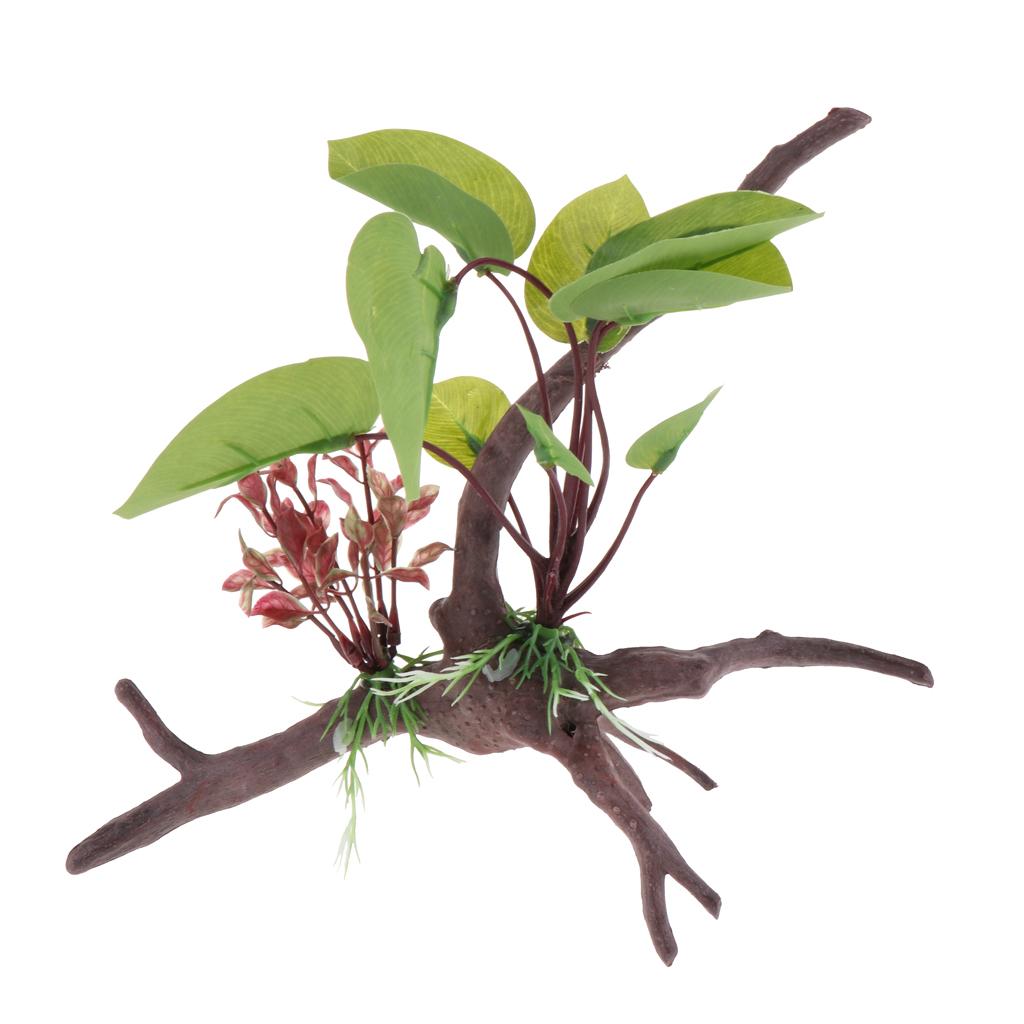 Réptil terrário planta artific - Aquarium Plant Vine avaliação e preço