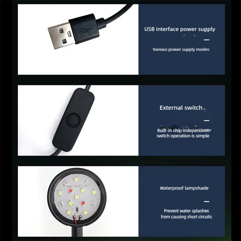 Lâmpada LED USB para Aquário c - Aquarium Plant Grow Light avaliação e preço